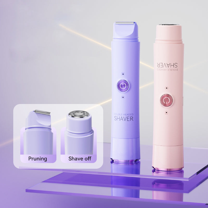 Épilateur Douceur 2-en-1 Belliska - câble de charge USB et brosse de nettoyage
