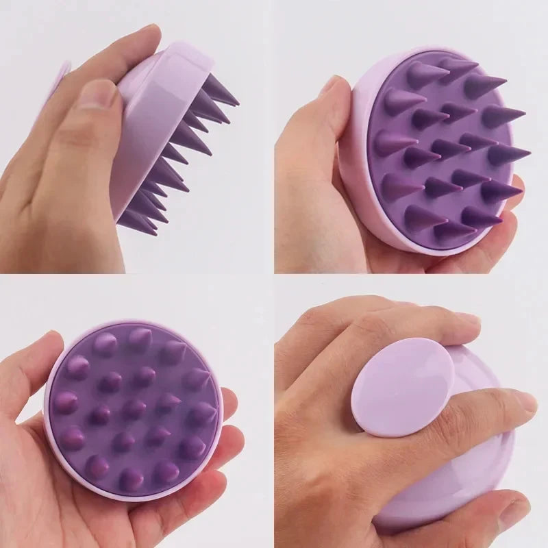 Masseur de Cuir Chevelu en Silicone Belliska - utilisation sous la douche