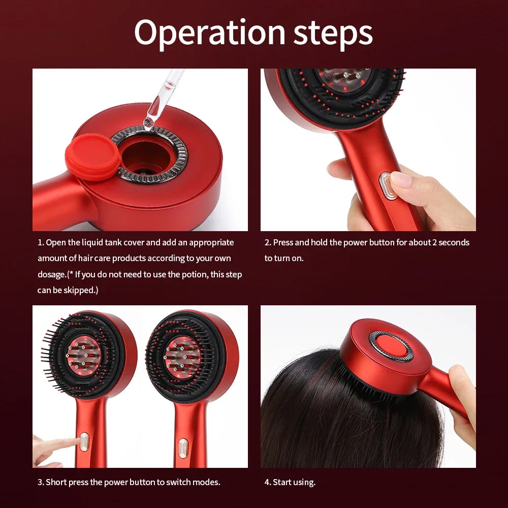 Peigne Masseur Laser Capillaire 3 Modes